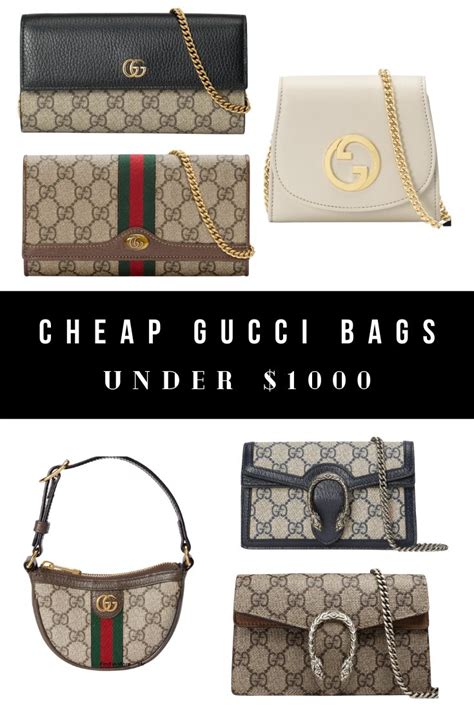 the cheapest thing on gucci|gucci bag for under 1000.